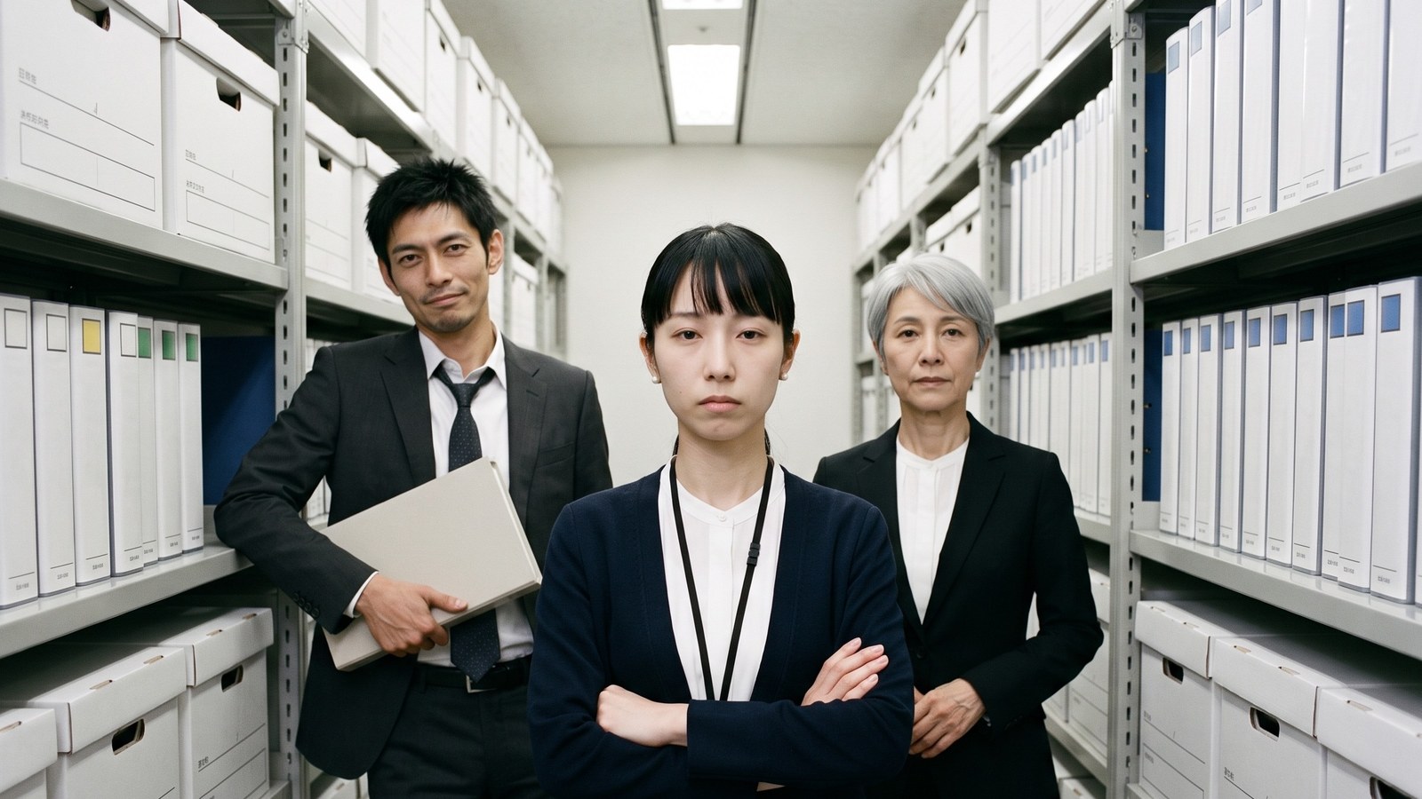 AIショートドラマ『派遣監査人』の制作カット